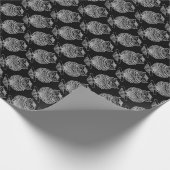 Schale (schwarz) - Umschlagpapier Geschenkpapier (Ecke)