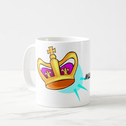 Schale-Tasse Königin Muli-Tasker Kaffeetasse (Vorderseite Links)