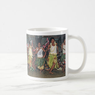 Schale, tongaische Tänzer, "wo fängt der Tag " a Kaffeetasse