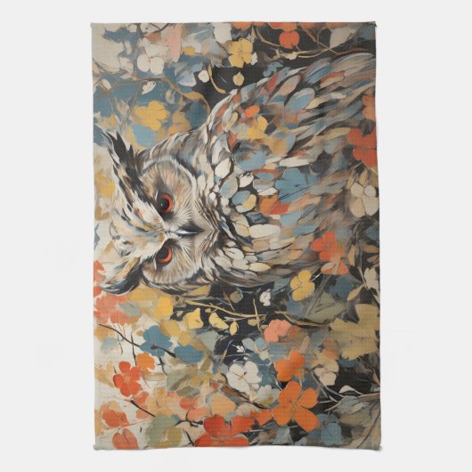 Schale und Blume in Frühlingsgemälden Geschirrtuch (Vertikal)