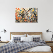 Schale und Blume in Frühlingsgemälden Leinwanddruck (Insitu (Schlafzimmer))