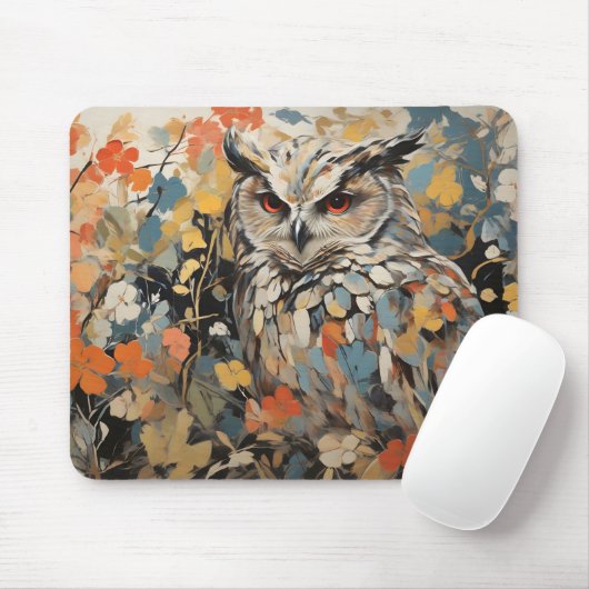 Schale und Blume in Frühlingsgemälden Mousepad (Mit Mouse)