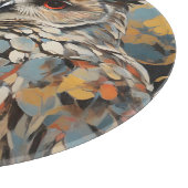 Schale und Blume in Frühlingsgemälden Schneidebrett (Ecke)