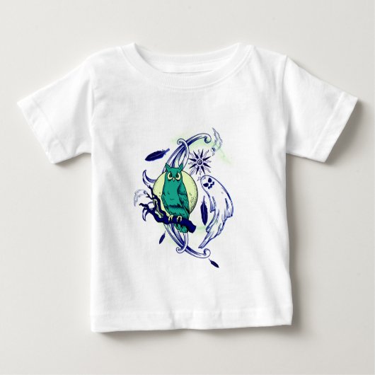 Schale und Gespenst Baby T-shirt (Vorderseite)