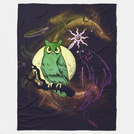 Schale und Gespenst Fleecedecke (Vorderseite)