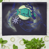 Schale und Gespenst Geschirrtuch (Gefaltet)