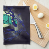 Schale und Gespenst Geschirrtuch (Viertel Falte)