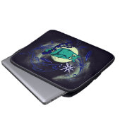 Schale und Gespenst Laptopschutzhülle (Vorne Knopf)