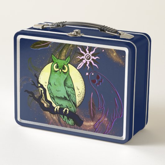 Schale und Gespenst Metall Brotdose (Vorderseite)