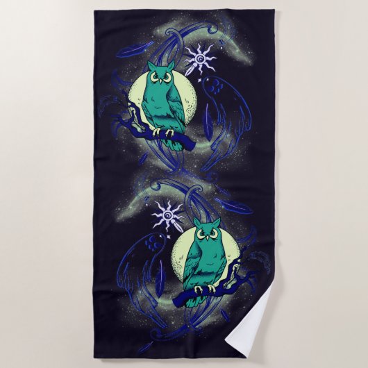 Schale und Gespenst Strandtuch (Vorderseite)