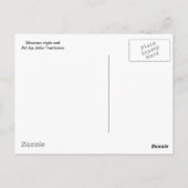 Schale und Rose im mexikanischen Stil Postkarte (Rückseite)