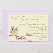 Schale und Schmetterlinge Kinderdusche Einladung (Vorne/Hinten)