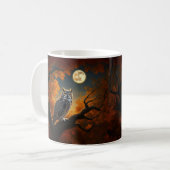 Schale und Vollmond im Herbst Kaffeetasse (Vorderseite Links)