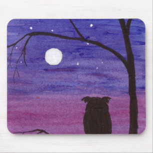 Schale und Vollmond Mousepad