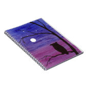 Schale und Vollmond Notizblock (Rechte Seite)
