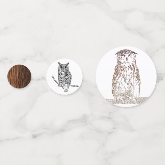 Schale und Wald Konfetti (Vorderseiten)