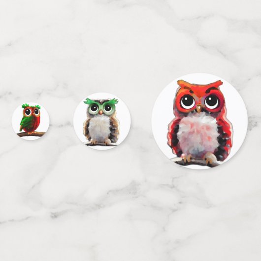 Schale und Wald Konfetti (Vorderseiten)