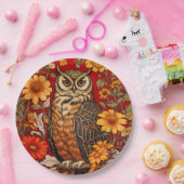 Schale und Zinnia-Blume Pappteller (Party)