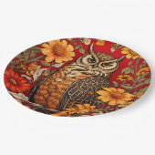 Schale und Zinnia-Blume Pappteller (Schrägansicht)