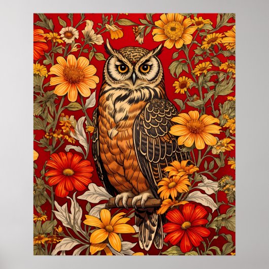 Schale und Zinnia-Blume Poster (Vorne)