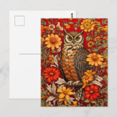 Schale und Zinnia-Blume Postkarte (Vorne/Hinten)