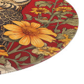 Schale und Zinnia-Blume Schneidebrett (Ecke)