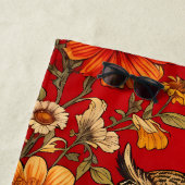Schale und Zinnia-Blume Strandtuch (Beispiel)