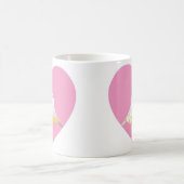 Schale-Valentinsgruß Tauben-Herz Kaffeetasse (Mittel)