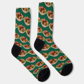 Schale voller Ernteäpfel Socken (Rechts)
