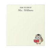 Schale vom Schreibtisch des Individuelle Name Lehr Notizblock (Vorderseite)