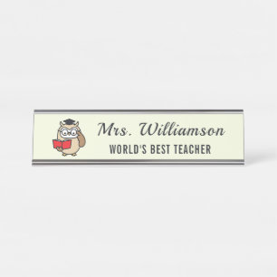 Schale vom Schreibtisch des Individuelle Name Lehr Schreibtischnamensplakette