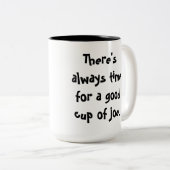 "Schale von Joe" Kaffee-Tasse Zweifarbige Tasse (VorderseiteRechts)