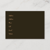 Schale von Joe-Karte Visitenkarte (Rückseite)