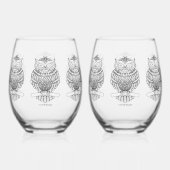 Schale - Weinglas Weinglas Ohne Stiel (Rückseite)