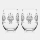 Schale - Weinglas Weinglas Ohne Stiel (Vorderseite)