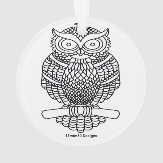 Schale (weiß) - Acrylschmuck Ornament (Rückseite)