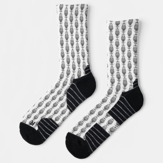 Schale (weiß) - athletische Socken (Links)