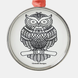 Schale (weiß rund) - Premium-Ornament Ornament Aus Metall