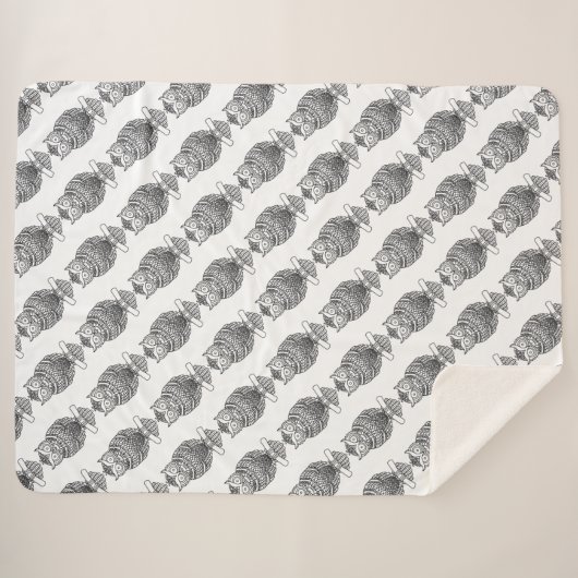 Schale (weiß) - Sherpa-Blanket Sherpadecke (Vorderseite (Horizontal))