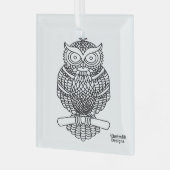 Schale (weißes Quadrat) - Glasverzierung Ornament Aus Glas (Vorderseite links)