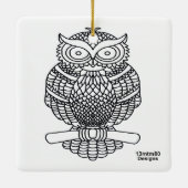 Schale (weißes Quadrat) - Keramik Keramikornament (Rückseite)