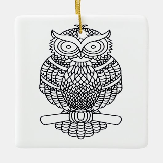 Schale (weißes Quadrat) - Keramik Keramikornament (Vorderseite)