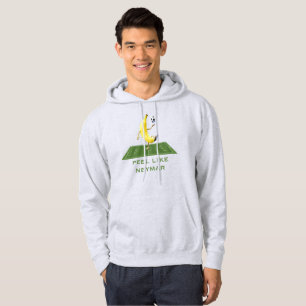 Schäle wie ein Champion Lustiger Banana Fußball Cu Hoodie