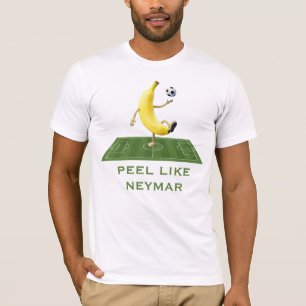 Schäle wie ein Champion Lustiger Banana Fußball Cu T-Shirt