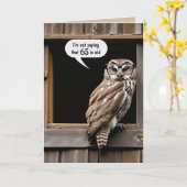 Schale zum 65. Geburtstag Spaß Karte (Gelbe Blume)