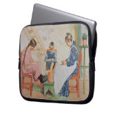 Schälen der Erbsen, Kneipe. in "Lasst Licht Hinin" Laptopschutzhülle (Vorderseite Links)