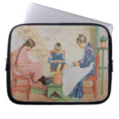 Schälen der Erbsen, Kneipe. in "Lasst Licht Hinin" Laptopschutzhülle (Vorderseite)