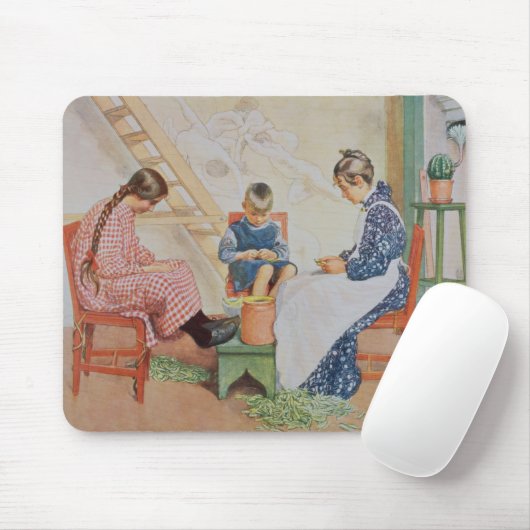 Schälen der Erbsen, Kneipe. in "Lasst Licht Hinin" Mousepad (Mit Mouse)