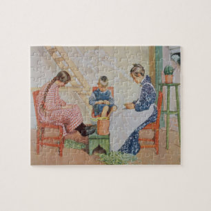 Schälen der Erbsen, Kneipe. in "Lasst Licht Hinin" Puzzle