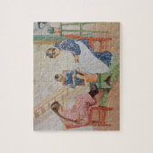 Schälen der Erbsen, Kneipe. in "Lasst Licht Hinin" Puzzle (Vertikal)